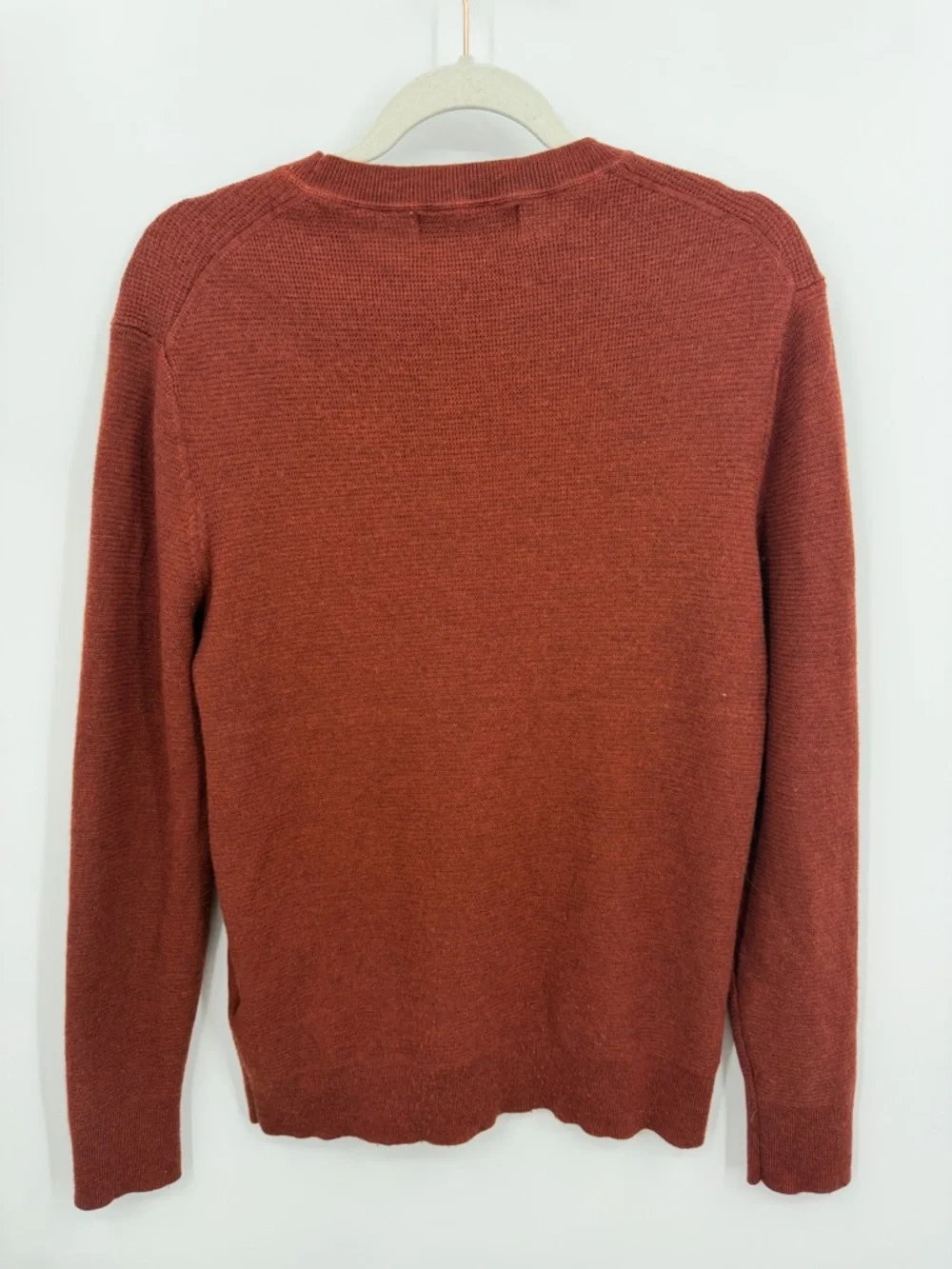 Banana‎ Republic Baruffa Merino Wool Crewneck Sweater Rust MENS sz M